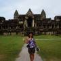 Cambodge - Angkor Wat (vu de derrière)