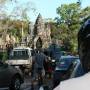 Cambodge - les embouteillages devant la porte de Angkor Thom