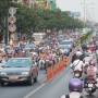 Viêt Nam - embouteillage de scooters