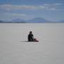 Bolivie - Salar de uyuni - seule au monde