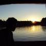 Pérou - coucher de soleil amazonien-vue du bateau
