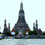 Thaïlande - Temple de Wat Arun vu de la rivière