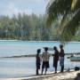 Polynésie française - Rencontre sur la plage