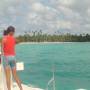 République Dominicaine - Vue depuis le catamaran sur Palmilla island