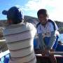 Bolivie - embarcation avec les gosses