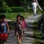 Indonésie - Enfants dans les rizières d