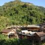 Laos - Notre bungalow au fond à gauche