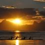 Polynésie française - Coucher de soleil vu du Manava