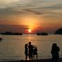 Thaïlande - coucher de soleil sur Pattaya beach