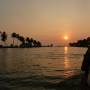 Inde - Coucher de soleil sur les backwater