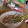 Malaisie - Petit déj à la soupe de nouilles et poisson