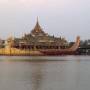 Birmanie - palais flottant Karaweik parc Kandawgyi