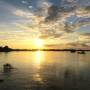 Laos - Coucher de soleil sur le Mékong