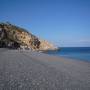 Grèce - Chios, plage de galets noirs