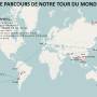 France - LE PARCOURS DU TOUR DU MONDE