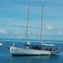 Fidji - Notre voilier dans les mamanucas