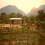 Laos - derniers rayons de soleil a Moung Noiw