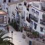 Espagne - quartier en bas du fort Santa Barbara