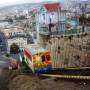 Chili - Funiculaire, pour acceder a un cerro de Valparaiso