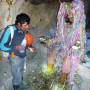 Bolivie - Notre guide, avec El Tio (equivalent masculin de la Pachamama), dieu protecteur des mineurs