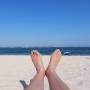 Indonésie - Mes pieds sur la plage de Nusa Dua