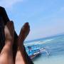 Indonésie - Mes pieds dans un hamac à Gili