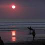 Indonésie - Coucher de soleil sur la plage de Seminyak