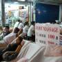 Thaïlande - massage en pleine rue (pas très relaxant)