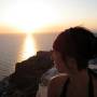 Grèce - Coucher de soleil sur Santorini