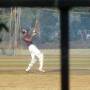 Inde - joueur de cricket en pleine action