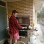 Australie - Karl, Barbeuk sur la terrasse