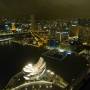 Singapour - Vue depuis le toit du Marina Bay Sand - Vista desde el hotel Marina Bay Sand