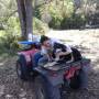 Australie - Moi et Sally sur le 4 wheeler