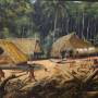Guyane Française - Les fresques murales sous le carbet