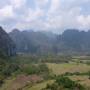 Laos - Vue du rocher qu