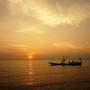 Cambodge - Coucher de soleil sur l
