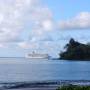 Vanuatu - Le bateau de croisi&egrave;re dans notre baie