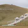 Mongolie - Ces bouddhas sont assez récents mais offrent de très belles perspectives sur toute la vallée.