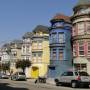 USA - San Francisco et ses belles maisons victoriennes très colorées