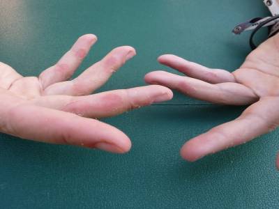 Les mains de travailleuse