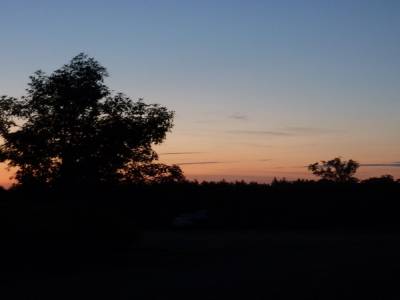 Lever de soleil à la ferme