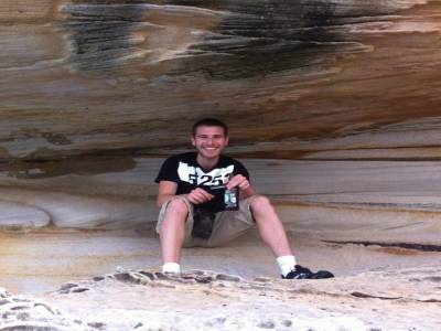 yohann sous la falaise