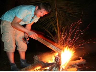 l'homme maitrise le feu