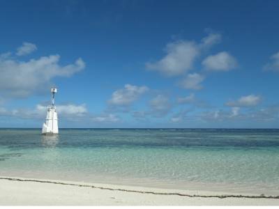 sable blanc et eau turquoise