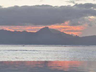Coucher de soleil vu du Manava