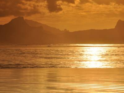 Coucher de soleil vu du Manava