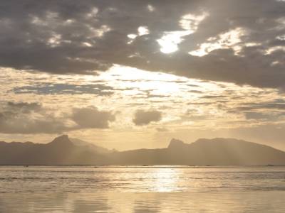 Coucher de soleil vu du Manava