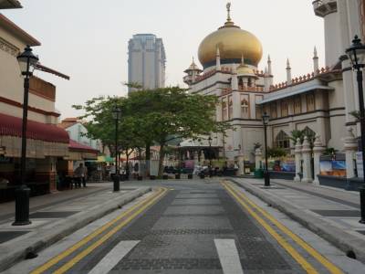 Mosquée du sultan, quartier arabe