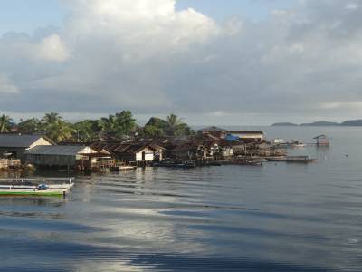village de waikai en arrivant au Togean
