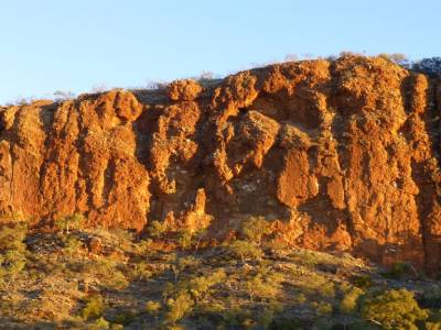 Coucher de soleil sur Glen Helen